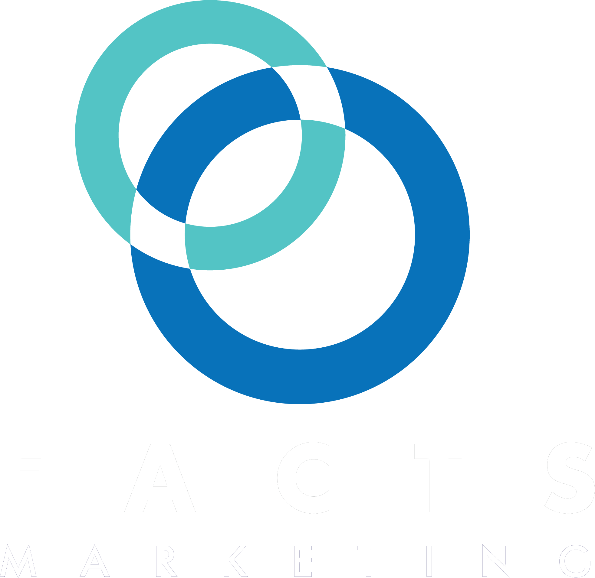 facts marketing white logo